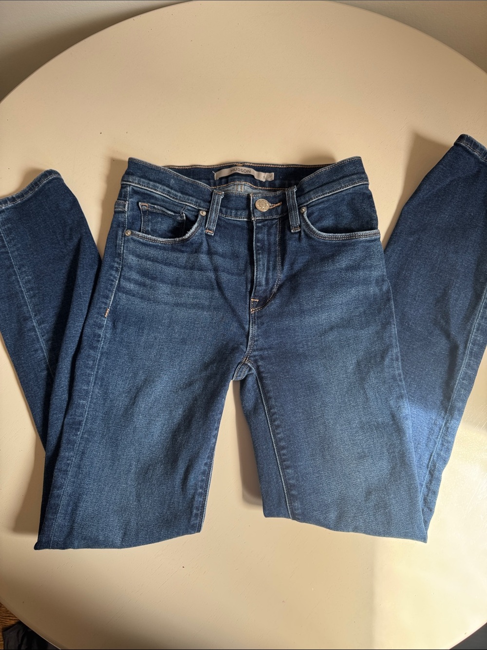 Hudson Jeans Women's Skinny Jeans in Dark Blue Wash